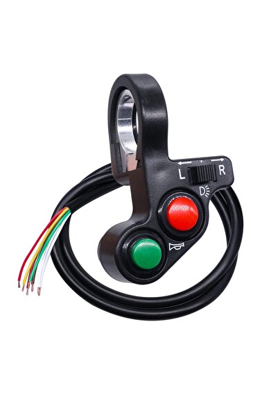 Choice 1pc Motorcycle Handlebar Switch, Electric Bike Scooter Horn Turn Signa...