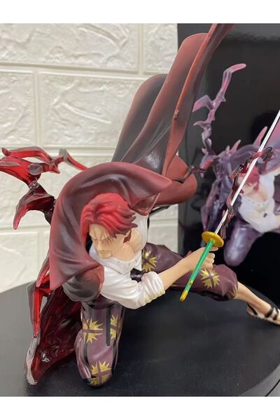 Choice مجموعة دمى بانداي ريد بايرت فور كينغز ذات الشعر الأحمر شانكس في مشهد م...