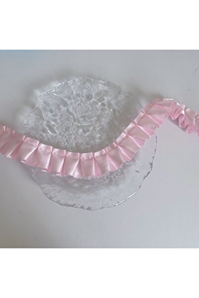 Choice pink 200cm solid color satin veil edge various color bar tukka set dec...