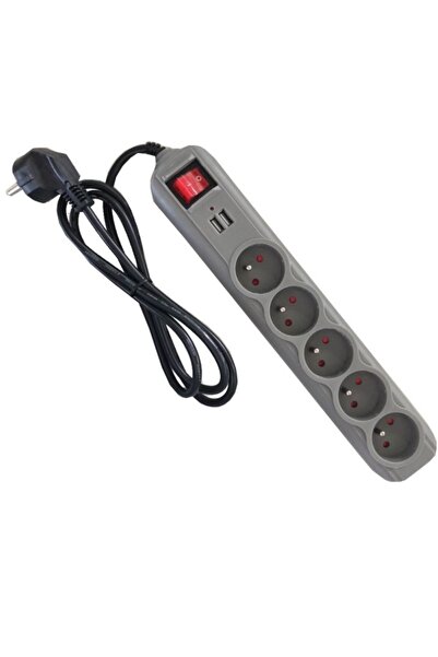 Kraft&dele Prelungitor electric, Kraft&Dele, KD4033, 1,5 m, 5 prize, 2 USB