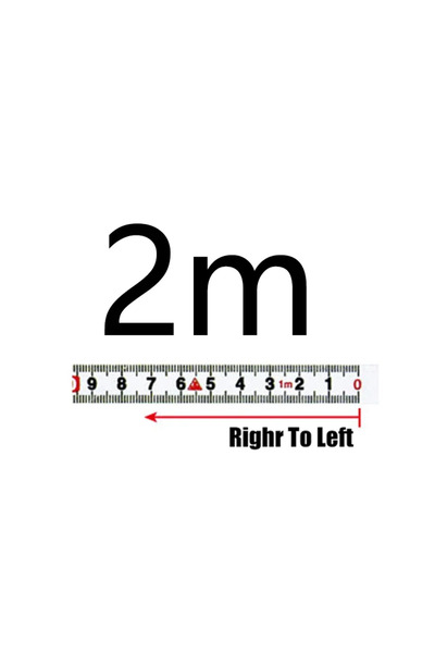 Choice4 شريط قياس مسار ميتري بطول 2 متر، مسطرة فولاذية ذاتية اللصق، مقياس منش...