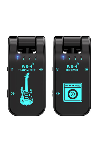 Choice1 نظام جيتار لاسلكي أسود بتردد 2.4 جيجا هرتز، جهاز إرسال واستقبال جيتار...