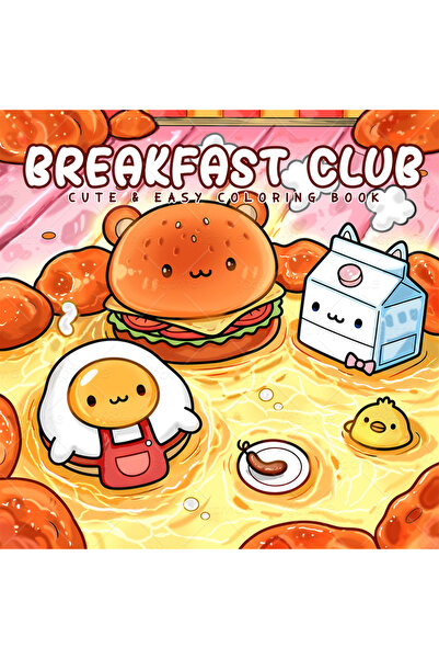 Choice BREAKFAST CLUB Bold-easy Patterns Coloring Book for Adults Cute Drawin...