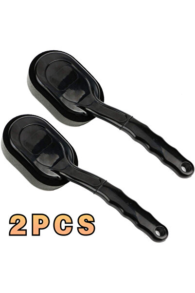 Choice1 2Pc Car Tire Wheel Polishing Sponge Brush Long Handle Interior Brush ...