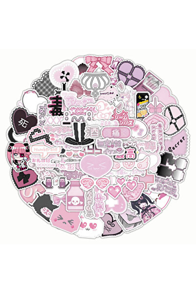 Choice مجموعة ملصقات ماين-كي (103 قطعة) - ديكور يامي كاواي داكن الجمالية للكم...