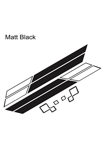Choice3 ملصقات جانبية سوداء غير لامعة لأبواب سيارة رينو ميجان، خطوط رياضية، م...