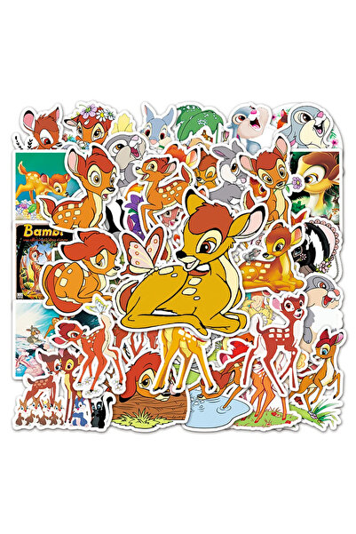 Choice ٥٠ قطعة من ملصقات ديزني بامبي الكرتونية، ملصقات جرافيتي لطيفة على شكل ...
