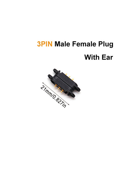 Choice6 3PIN YSIDO 1/3/5Pair DC Magnetic Male Female Connector 2 3 4 5 6 7 8P...