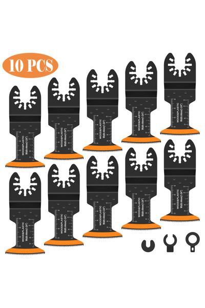 Choice ١٠ قطع من شفرات المنشار المتذبذب المصنوعة من الفولاذ الكربوني، مقاس ٤٤...