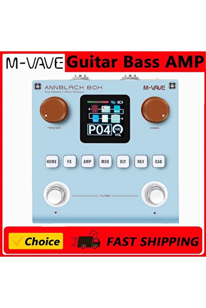 Choice 1 PC Black box blue M-VAVE Black Box Pedals Guitar / Bass AMP Modeler ...
