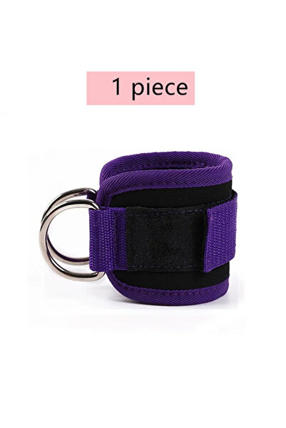 Choice Purple 1piece Cable Ankle Straps Double D-Ring Ankle Cuffs For Gym Wor...