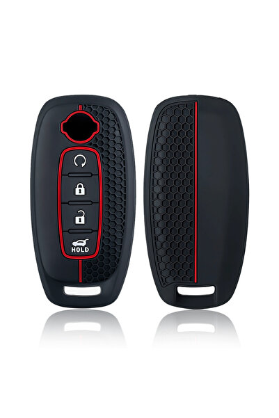 choice2 غطاء مفتاح سيارة سيليكون بأربعة أزرار لسيارات نيسان إكس-تريل T33، كيك...