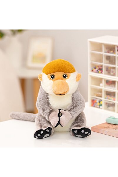 Choice 22cm Yellow 22cm Cartoon Proboscis Monkey Plush Toys Kawaii Animals Fu...