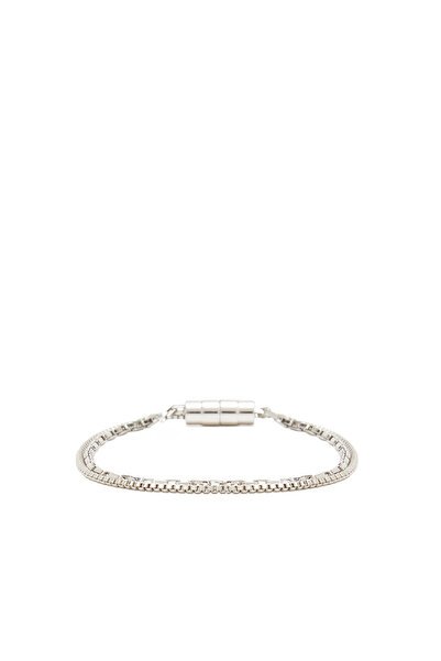 Network Silver (Gümüş Rengi) Erkek Zincir Bileklik