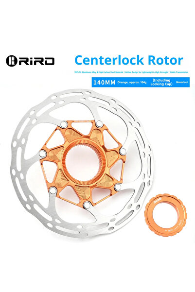 Choice قرص فرامل مركزي من نوع RIRO، برتقالي اللون، قطعة واحدة، مقاس 140 مم/16...