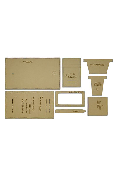 Choice محفظة جلدية قصيرة مصنوعة يدويًا من YOMDID، 8 قطع، مصنوعة من ورق كرافت،...