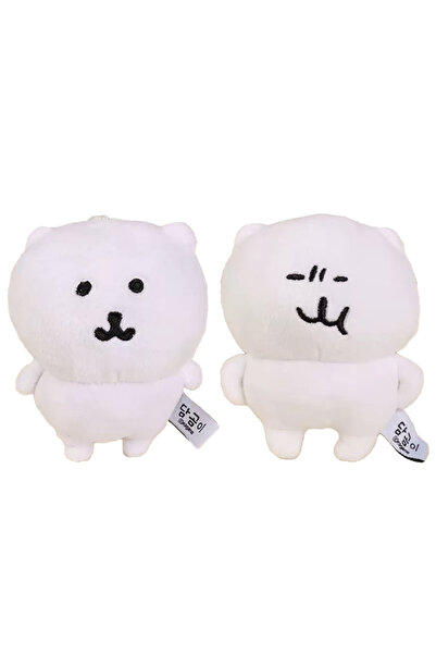 BANDAI قطعتان من سلسلة مفاتيح على شكل دب قطيفة ساخر، زينة معلقة لطيفة، دمية ك...