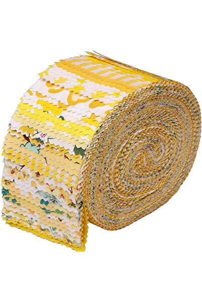 Choice ٤٠ قطعة من شريط قماش جيلي رول للخياطة، مقاس ٢.٥٦ × ١٩.٧٥ بوصة، مقطوعة ...