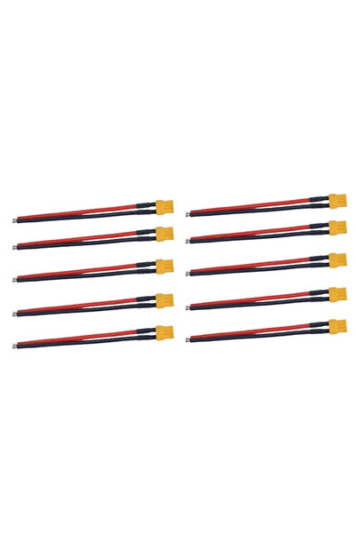 Choice مجموعة من 10 قطع من موصلات XT30 أنثى وذكر وأنثى مع سلك سيليكون 16AWG ل...