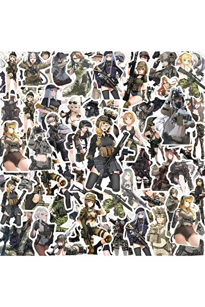 Choice 60pcs 10/30/60pcs Camouflage Female Soldiers Stickers Cool Anime Girl ...