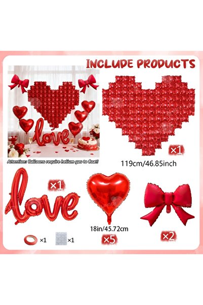 Choice تُستخدم مجموعة أخرى من البالونات، مثل بالونات الحائط الحمراء على شكل ق...