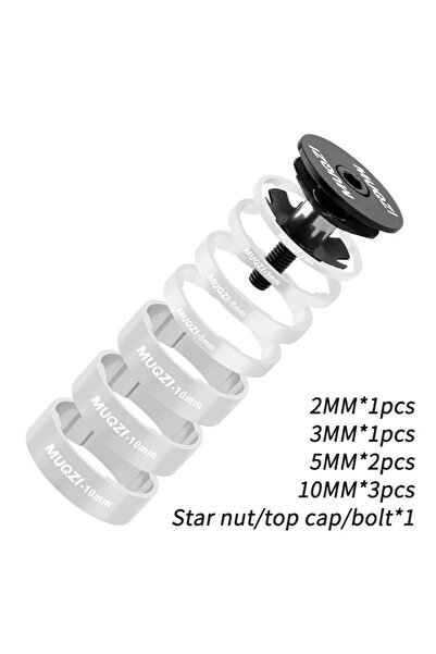 Choice Silver10 Bicycle front fork headset cup washer,28.6mm aluminum alloy s...