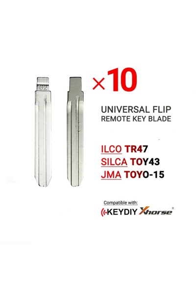 Choice 10PCS 20pcs #02 TOY43 keydiy xhorse Flip Remote Key Blade For TR47 Toy...