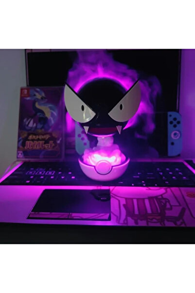 Choice جهاز ترطيب هواء بوكيمون غاستلي يعمل بمنفذ USB، مع إضاءة ليلية، لتزيين ...