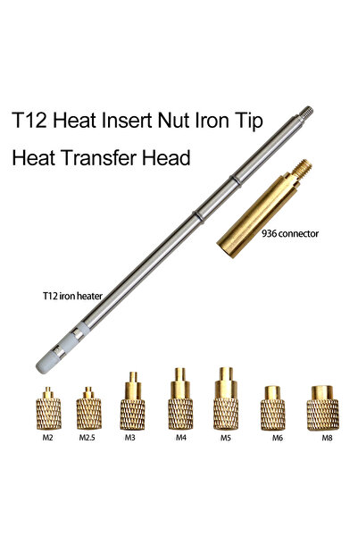 Choice 8 قطع من الصواميل T12، أجزاء مطبوعة ثلاثية الأبعاد، صواميل إدخال حراري...