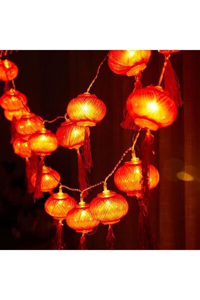 Choice Style D 1.5M New Year LED Light String Red Fu Lantern Lights Decoratio...