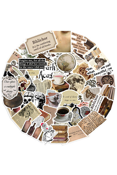 Choice ٥٠ قطعة من ملصقات الأكاديمية المظلمة، هدية حنين إلى الماضي، مقهى، اصنع...