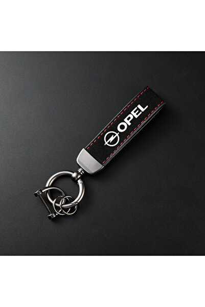 Choice1 Black Red High-Grade Leather Suede Keychain Car Sport Keyring For Ope...