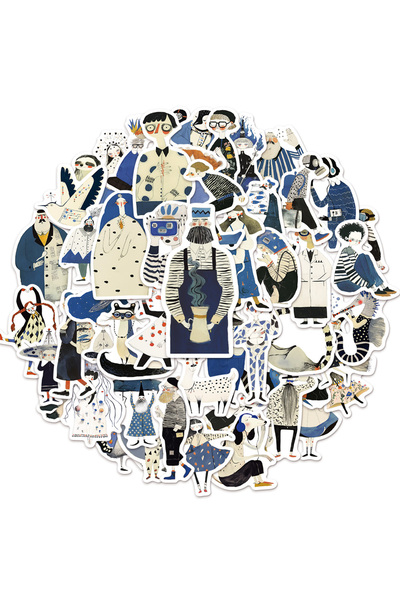 Choice ٥٠ قطعة من ملصقات إبداعية مرسومة يدويًا، وملصقات جرافيتي، وملصقات جراف...