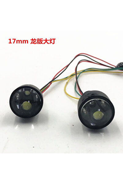 Choice مصابيح أمامية سوداء من نوع "عين التنين" مقاس 17 مم تعمل بالتحكم عن بعد...