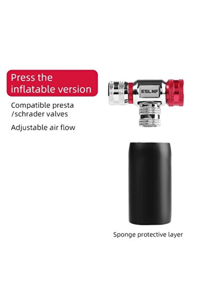 Choice مضخة هواء صغيرة للدراجات الهوائية تعمل بثاني أكسيد الكربون، منفاخ إطار...