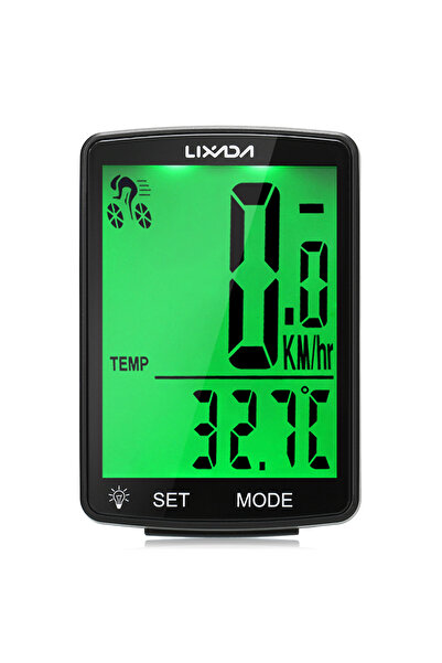 Choice Black Green Backligh LIXADA IPX6 Waterproof Cycle Measurable Temperatu...