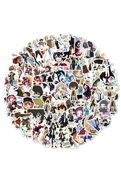 Miniso 100pcs 100pc Amime Bungou Stray Dogs Stickers Laptop Phone Fridge Guit...