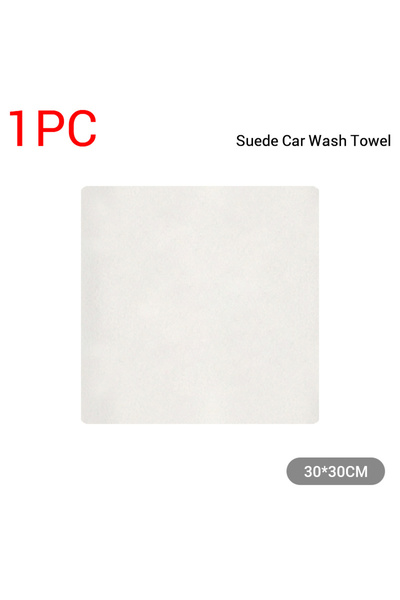 Choice 30x30cm 1pc SEAMETAL Natural Chamois Car Cleaning Towel Suede Deerskin...