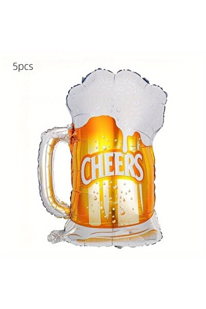 Choice 25in 5pcs 5Pcs Beer Balloons Mug Cup Balloon Oktoberfest Favor Decor W...