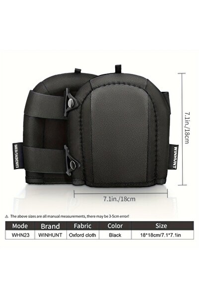 Choice واقيات ركبة سوداء متينة من بوليستر ، زوج واحد، مع حشوة إسفنجية ناعمة، ...