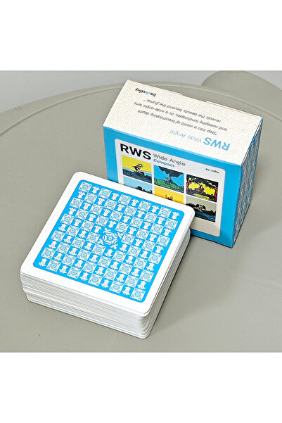 Choice مجموعة أوراق التارو الزرقاء ذات الزاوية الواسعة من رايدر-ويت-سميث، 78 ...