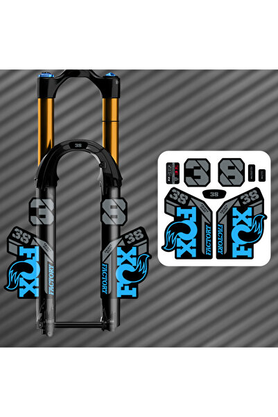 Choice ملصقات شوكة أمامية زرقاء للدراجات الجبلية (إندورو) - ملصقات دراجات عال...