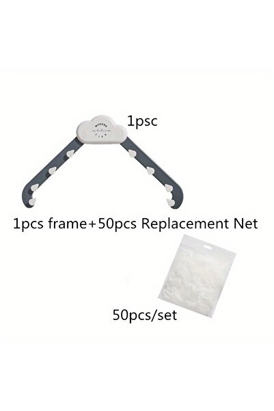 Choice Light Grey 51pc Kitchen Sink Strainer Set,Triangle Draining Basket,Non...