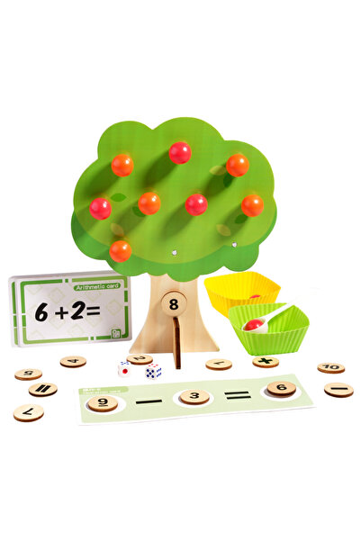 Choice شجرة التفاح، وسائل تعليمية مونتيسوري، لعبة شجرة التفاح الرقمية، مكعبات...