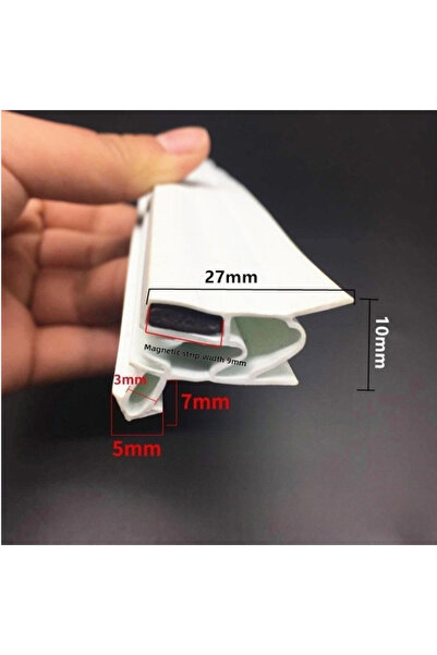 Choice1 شريط مغناطيسي خاص لإحكام إغلاق أبواب الثلاجة، أبيض اللون، بطول 2 متر،...