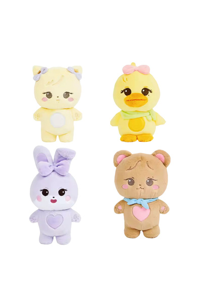 Choice أربع دمى قطيفة وردية اللون جديدة من جولة بورن بينك العالمية الرسمية لف...