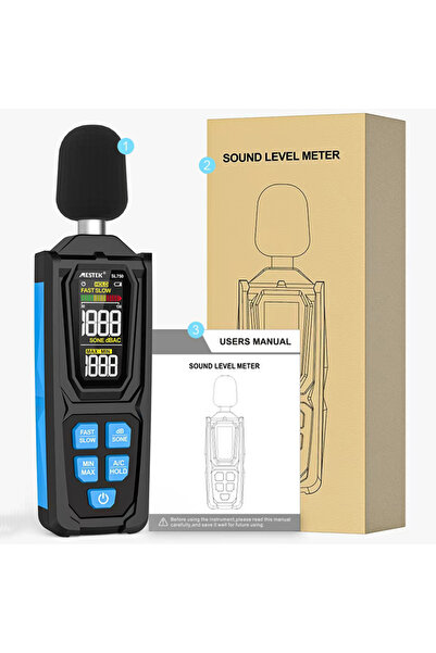 Choice مقياس مستوى الصوت الرقمي SL750B، نطاق القياس: 30-130 ديسيبل، مقياس صوت...