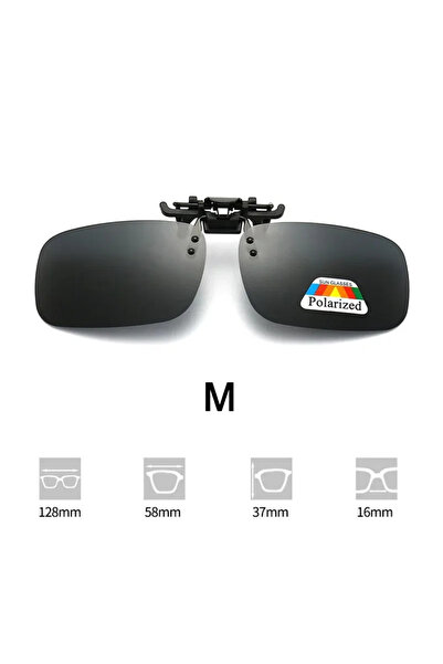 Choice Black M x1Pcs Polarized Sunglasses Clips Glasses Clip Driving Night Vi...