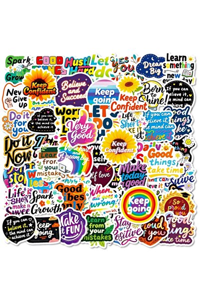 Choice ٥٦ قطعة من ملصقات الجرافيتي الملهمة، ملصقات نصية إيجابية، ملصقات تزيين...