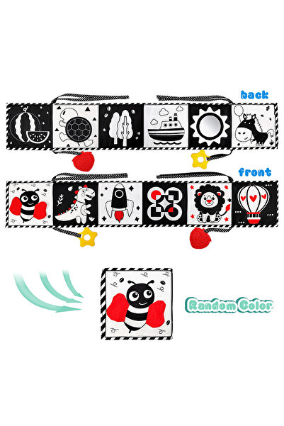 Choice كتب بي سوفت للأطفال - كتب قماشية عالية التباين باللونين الأسود والأبيض...